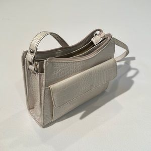 White croc Liz Claiborne Village purse